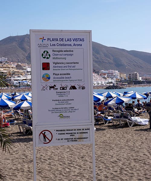 playa de las vistas los cristianos